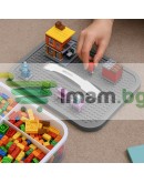 Пластмасова кутия за играчки блокчета конструктор на 2 Нива